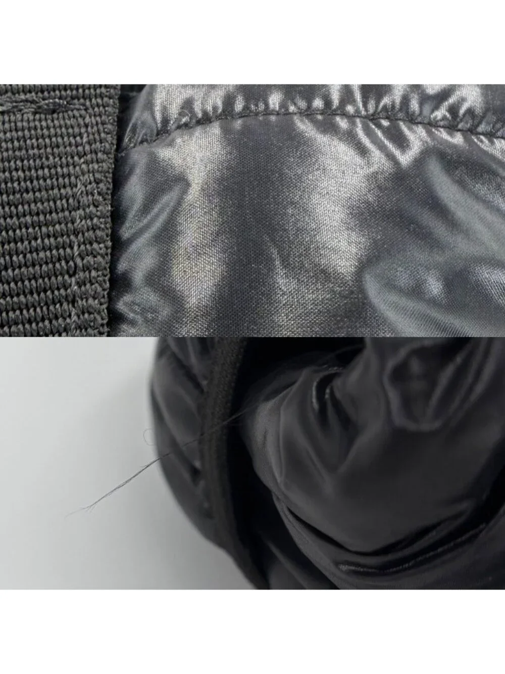 Moncler Backpack Nylon Black Gold